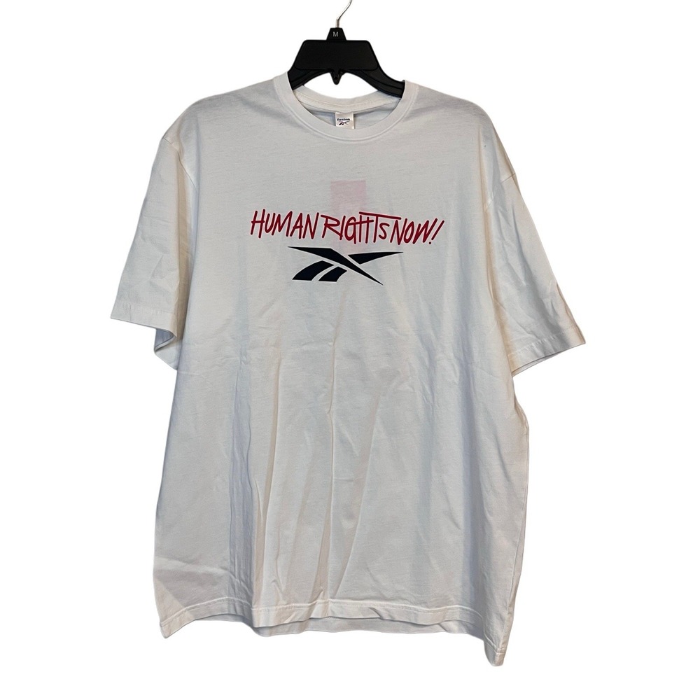 NWT Men's Reebok Classics Human Rights Now! short sleeve T-shirt Size M